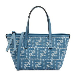 FENDI FF Jacquard Shopper Tote Shoulder Bag Brown